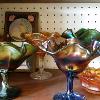 Carnival Glass Compote